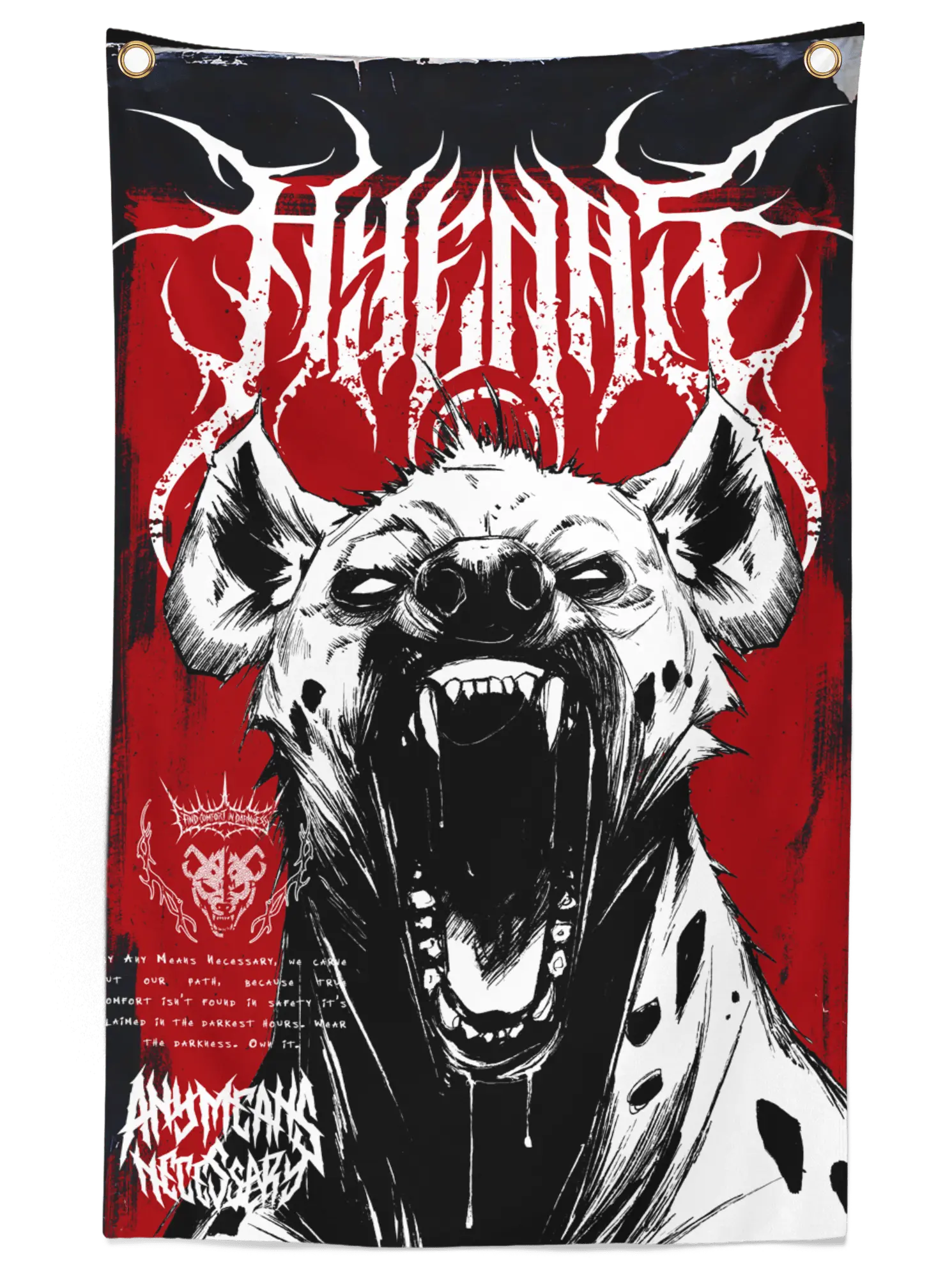 War Call Banner Any Means Necessary Clothing
