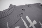 War with Myself Knit Sweater Any Means Necessary Clothing