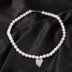 Water Drop Love Pearl Necklace Hip Hop Trend Necklace nowadaysfashion