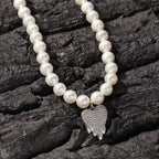 Water Drop Love Pearl Necklace Hip Hop Trend Necklace nowadaysfashion