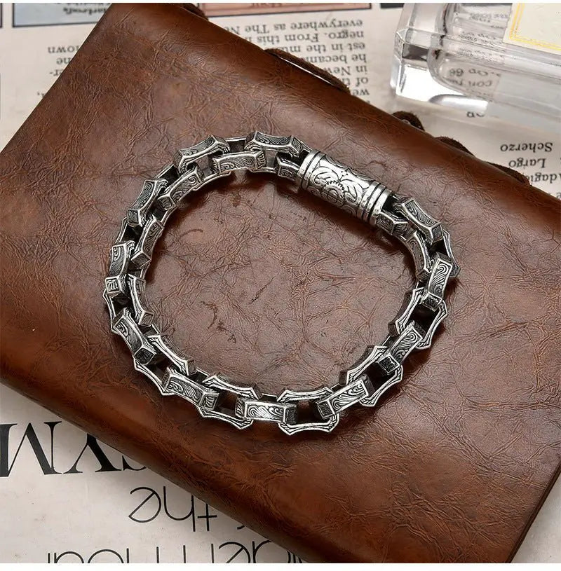 Water ripple irregular domineering bracelet - Blade & Thread