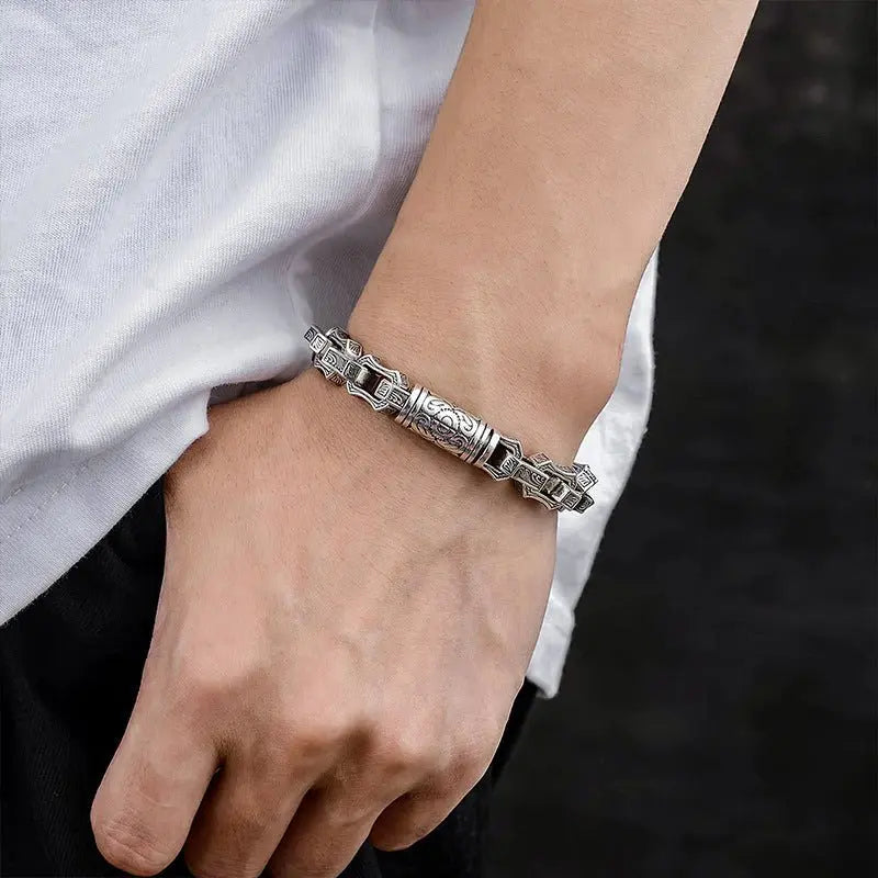 Water ripple irregular domineering bracelet - Blade & Thread