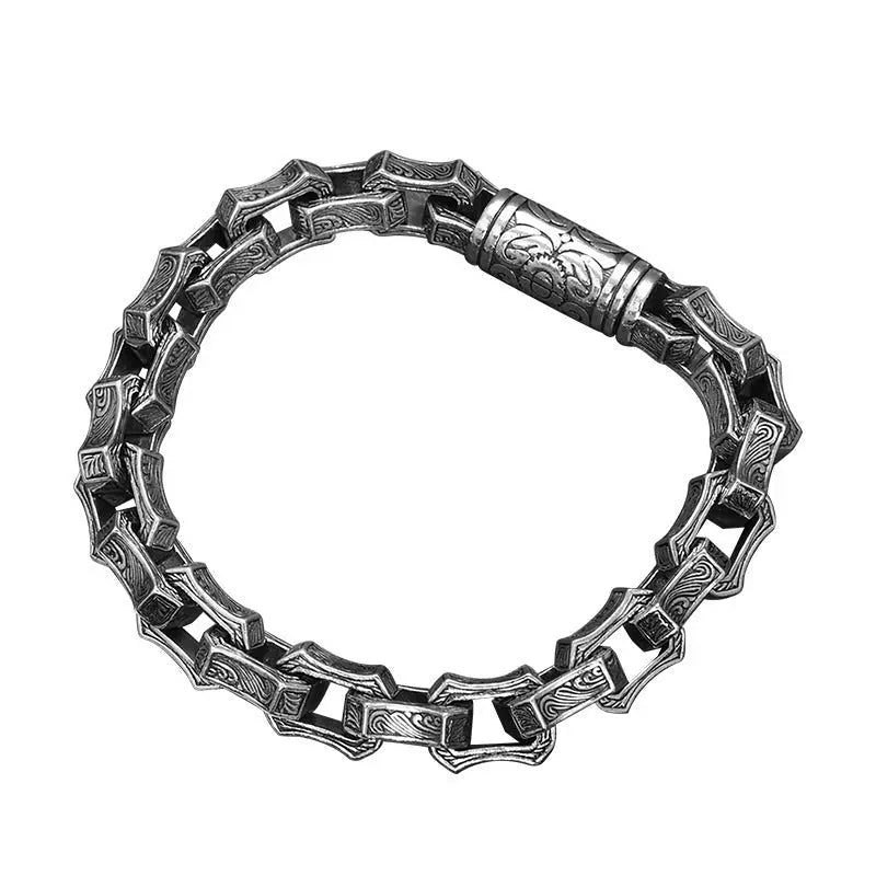 Water ripple irregular domineering bracelet - Blade & Thread