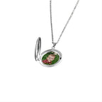 Wedding Gift For Couple Custom Color Photo Round Locket Necklaces Pendant nowadaysfashion