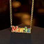 Welding dripping name necklace nowadaysfashion