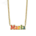 Welding dripping name necklace nowadaysfashion
