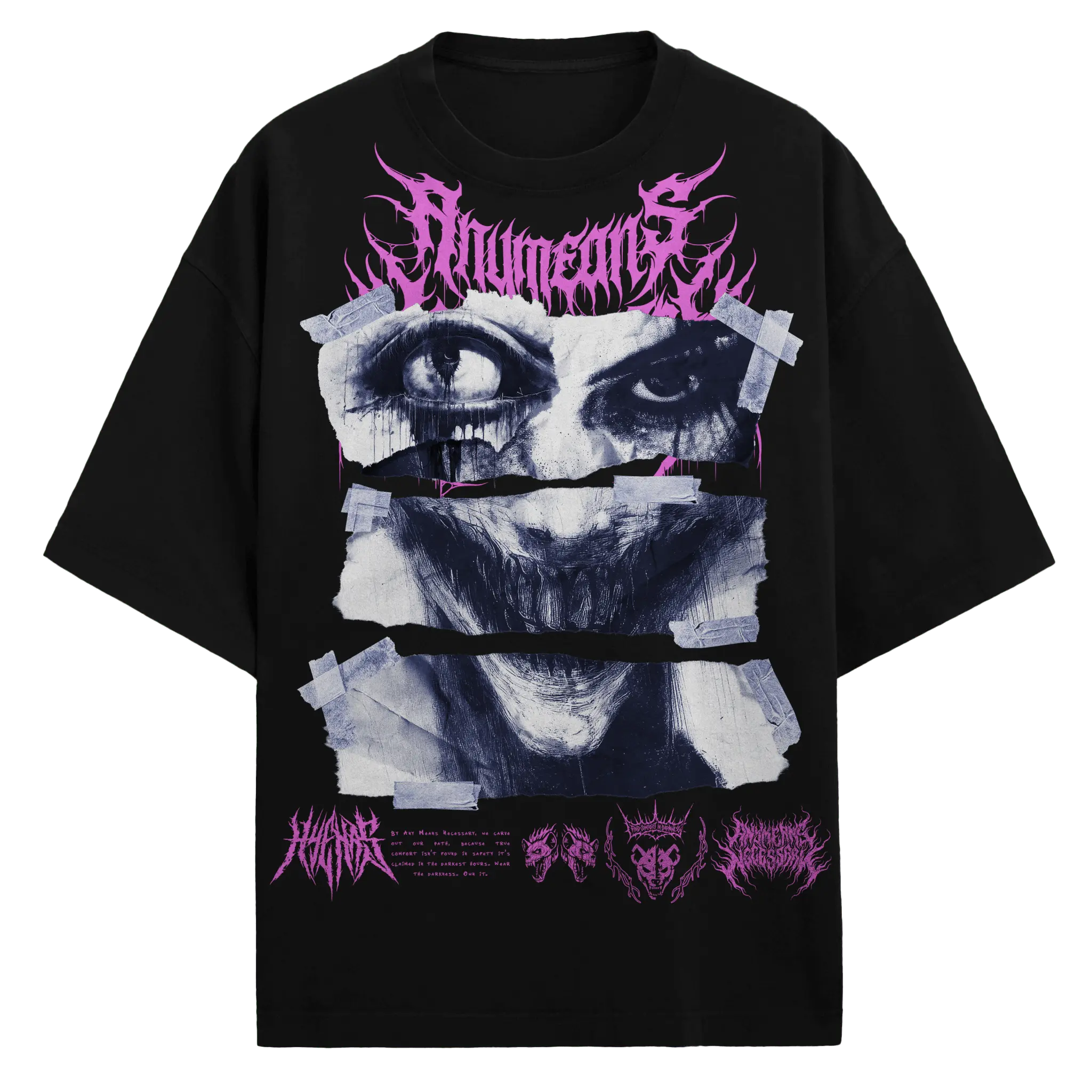 What Lies Beneath T-Shirt Black Any Means Necessary Clothing