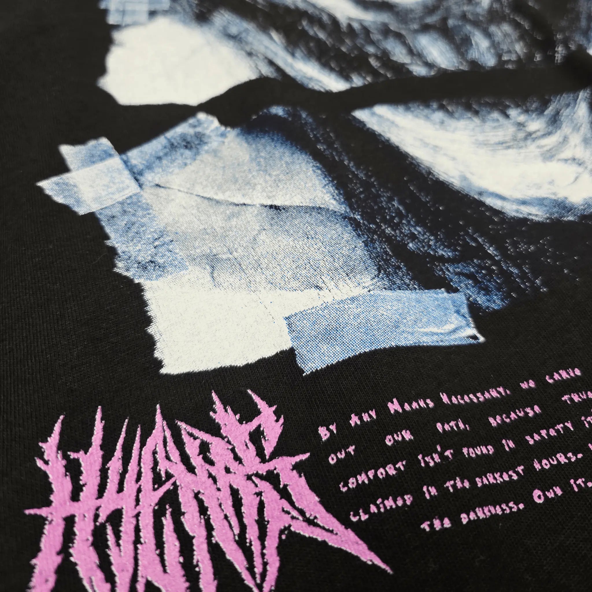 What Lies Beneath T-Shirt Black Any Means Necessary Clothing
