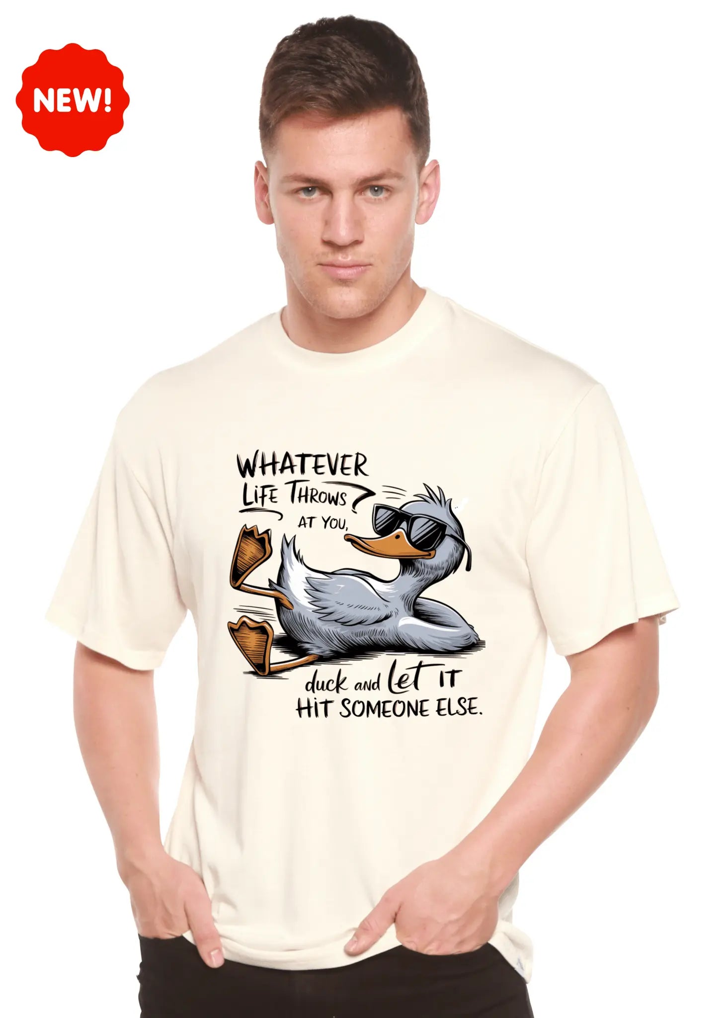 Whatever Life Throws at You Funny Unisex Bamboo/Cotton Graphic T-Shirt - Blade & Thread