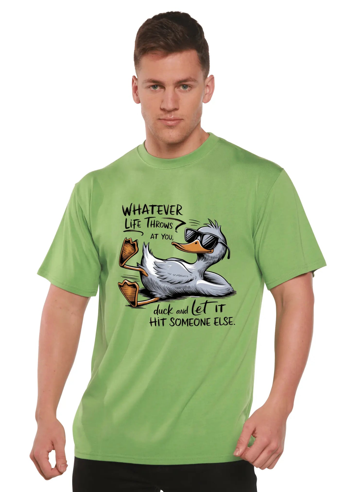Whatever Life Throws at You Funny Unisex Bamboo/Cotton Graphic T-Shirt - Blade & Thread