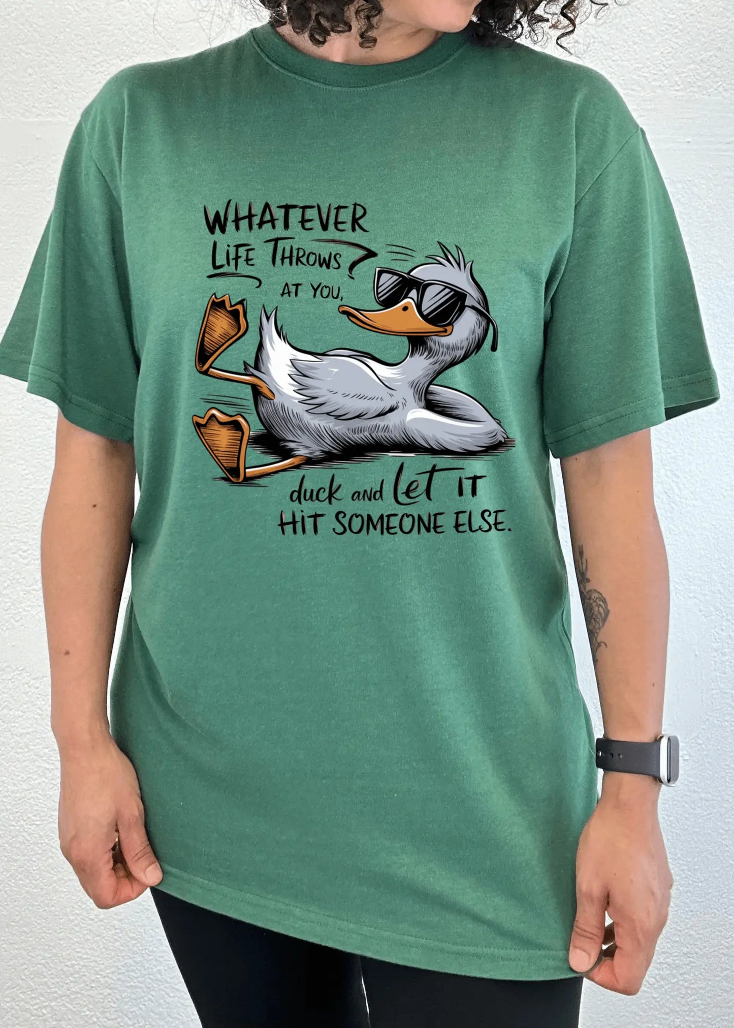 Whatever Life Throws at You Funny Unisex Bamboo/Cotton Graphic T-Shirt - Blade & Thread