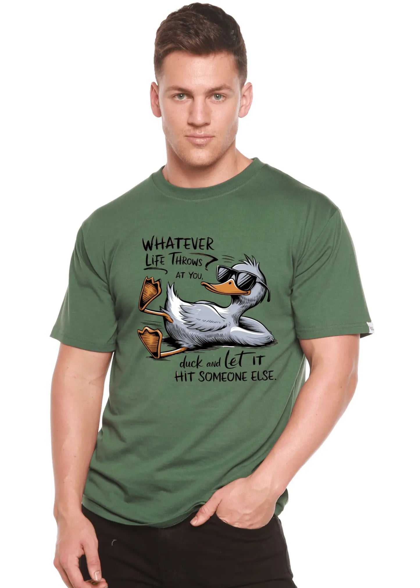 Whatever Life Throws at You Funny Unisex Bamboo/Cotton Graphic T-Shirt - Blade & Thread