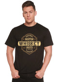 Whiskey Men's Bamboo Viscose/Organic Cotton Short Sleeve Graphic T-Shirt Spun Bamboo