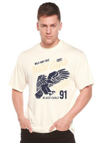 Wild Eagle Spun Bamboo® Men's Bamboo Viscose/Organic Cotton Short Sleeve Graphic T-Shirt Spun Bamboo