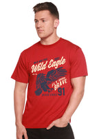 Wild Eagle Spun Bamboo® Men's Bamboo Viscose/Organic Cotton Short Sleeve Graphic T-Shirt Spun Bamboo