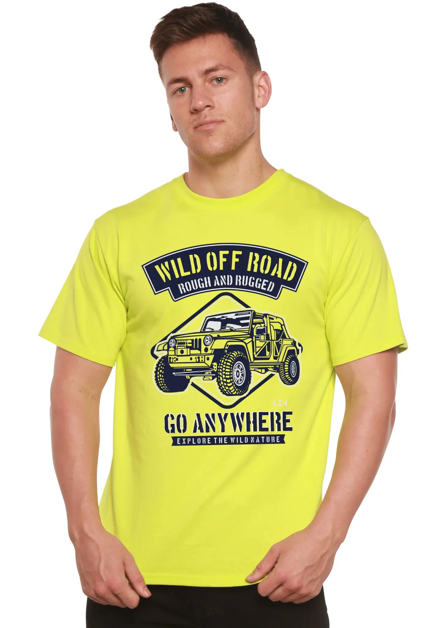 Wild Off Road Spun Bamboo® Men's Bamboo Viscose/Organic Cotton Short Sleeve Graphic T-Shirt - Blade & Thread