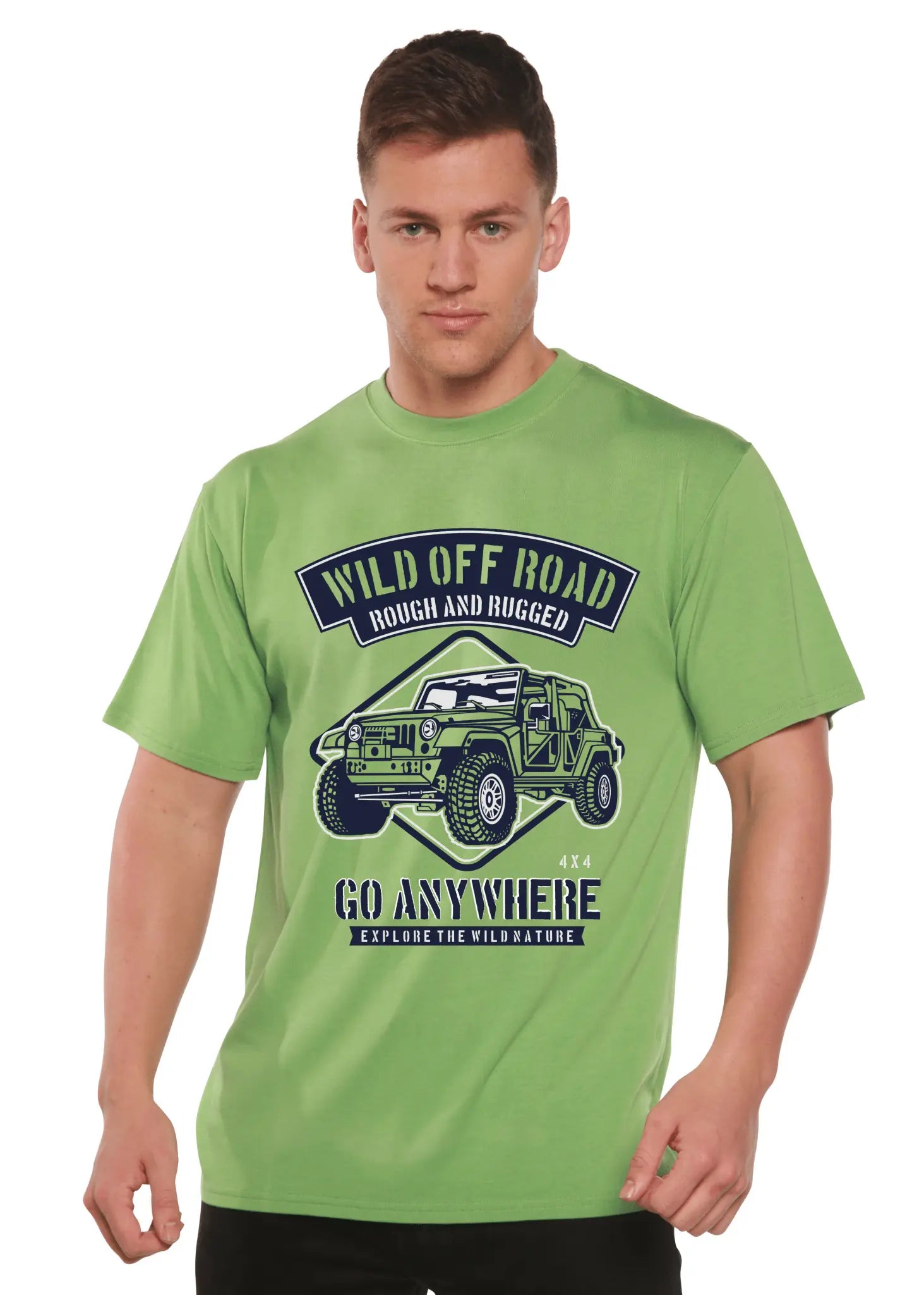Wild Off Road Spun Bamboo® Men's Bamboo Viscose/Organic Cotton Short Sleeve Graphic T-Shirt - Blade & Thread