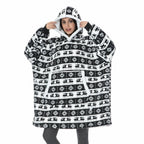 Winter Hoodies Fleece Giant TV Blanket With Sleeves Pullover nowadaysfashion
