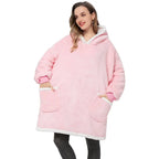 Winter Hoodies Fleece Giant TV Blanket With Sleeves Pullover nowadaysfashion
