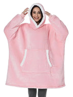 Winter Hoodies Fleece Giant TV Blanket With Sleeves Pullover nowadaysfashion
