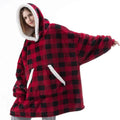 Winter Hoodies Fleece Giant TV Blanket With Sleeves Pullover nowadaysfashion
