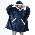 Winter Hoodies Fleece Giant TV Blanket With Sleeves Pullover nowadaysfashion