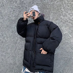 Winter Jacket Female Coat Patchwork Windbreaker Women Padded Zipper Outwear Parka Thick  Streetwear nowadaysfashion