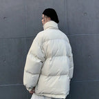 Winter Jacket Female Coat Patchwork Windbreaker Women Padded Zipper Outwear Parka Thick  Streetwear nowadaysfashion