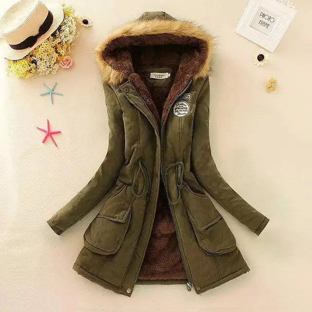 Winter Jacket Women Thick Warm Hooded Parka Mujer Cotton Padded Coat nowadaysfashion