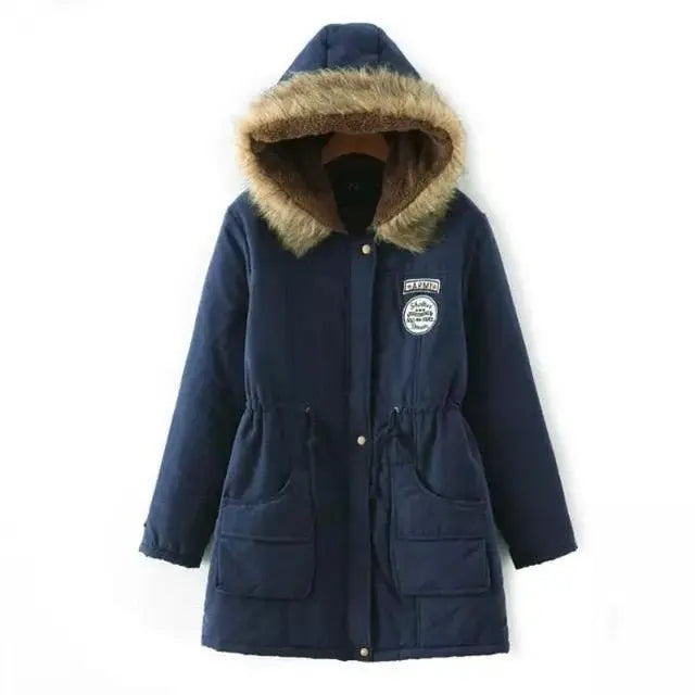 Winter Jacket Women Thick Warm Hooded Parka Mujer Cotton Padded Coat nowadaysfashion