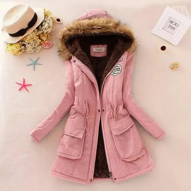 Winter Jacket Women Thick Warm Hooded Parka Mujer Cotton Padded Coat nowadaysfashion