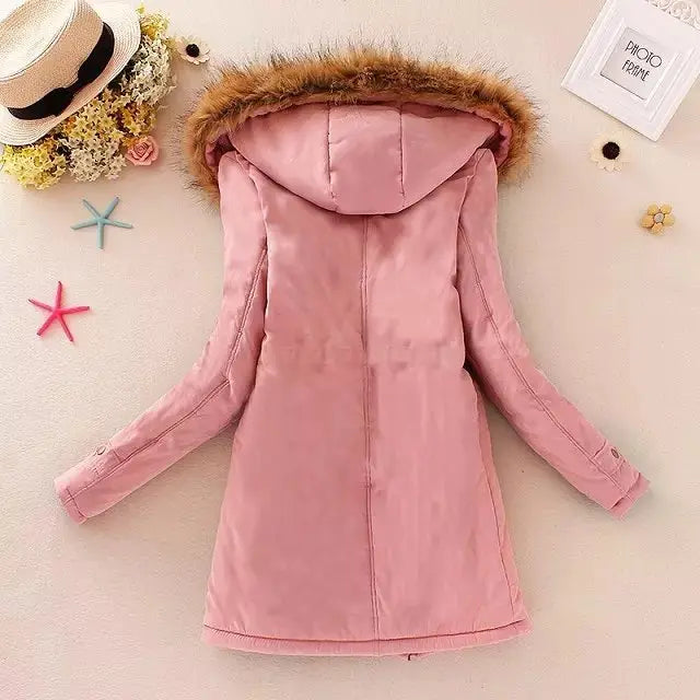 Winter Jacket Women Thick Warm Hooded Parka Mujer Cotton Padded Coat nowadaysfashion