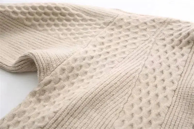Winter lantern sleeve cardigan Long Sweater Women 2021 Lantern Sleeve Open Stitch Oversized Sweater Knit Coat nowadaysfashion