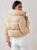 Winter long sleeve stand collar casual coat cotton jacket nowadaysfashion