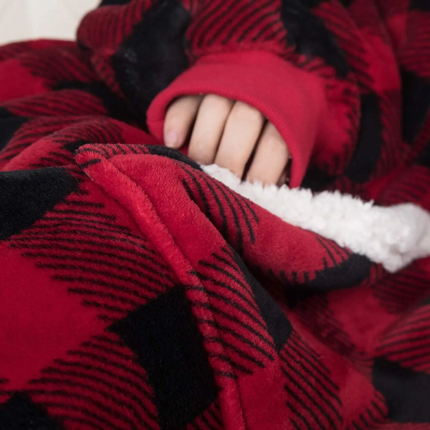 Winter Oversized Hoodies Women Giant Hoody Flannel Fleece Wearable Blanket - Blade & Thread