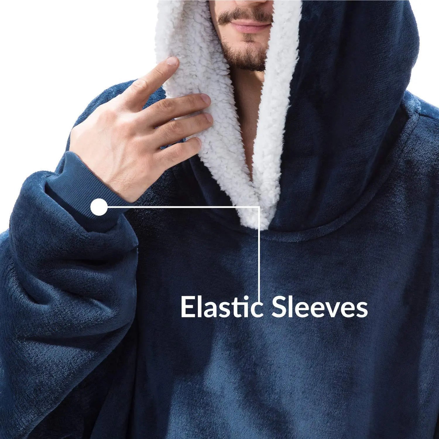 Winter Oversized Hoodies Women Giant Hoody Flannel Fleece Wearable Blanket - Blade & Thread