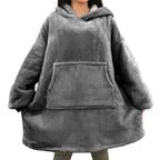 Winter Oversized Hoodies Women Giant Hoody Flannel Fleece Wearable Blanket nowadaysfashion