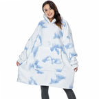 Winter Oversized Hoodies Women Giant Hoody Flannel Fleece Wearable Blanket nowadaysfashion