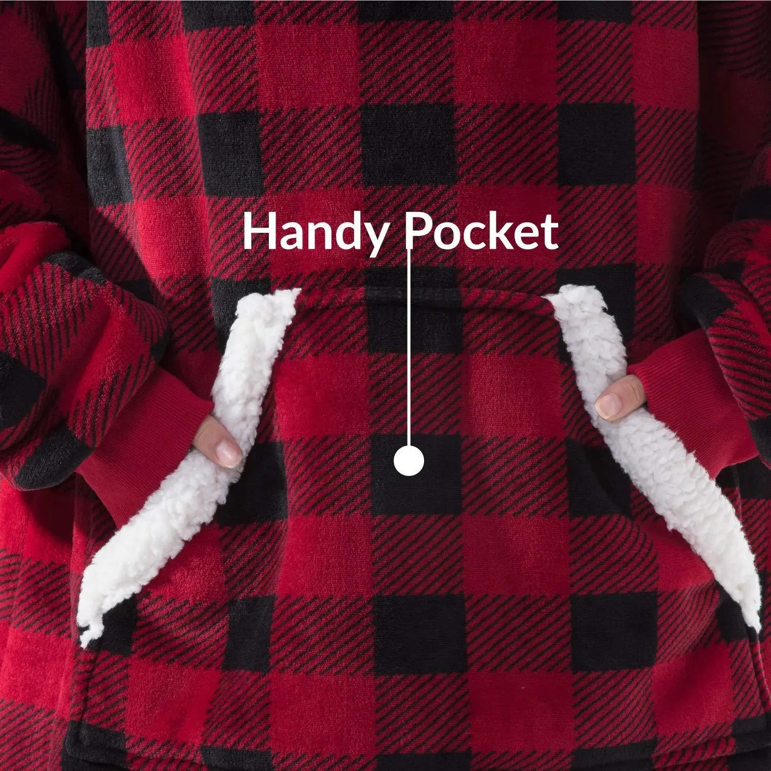 Winter Oversized Hoodies Women Giant Hoody Flannel Fleece Wearable Blanket - Blade & Thread