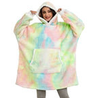 Winter Oversized Hoodies Women Giant Hoody Flannel Fleece Wearable Blanket nowadaysfashion