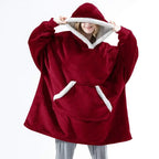 Winter Oversized Hoodies Women Giant Hoody Flannel Fleece Wearable Blanket nowadaysfashion