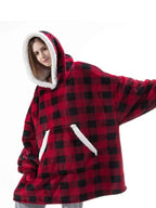 Winter Oversized Hoodies Women Giant Hoody Flannel Fleece Wearable Blanket nowadaysfashion