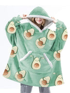 Winter Oversized Hoodies Women Giant Hoody Flannel Fleece Wearable Blanket nowadaysfashion