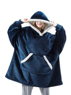 Winter Oversized Hoodies Women Giant Hoody Flannel Fleece Wearable Blanket nowadaysfashion