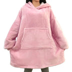 Winter Oversized Hoodies Women Giant Hoody Flannel Fleece Wearable Blanket nowadaysfashion