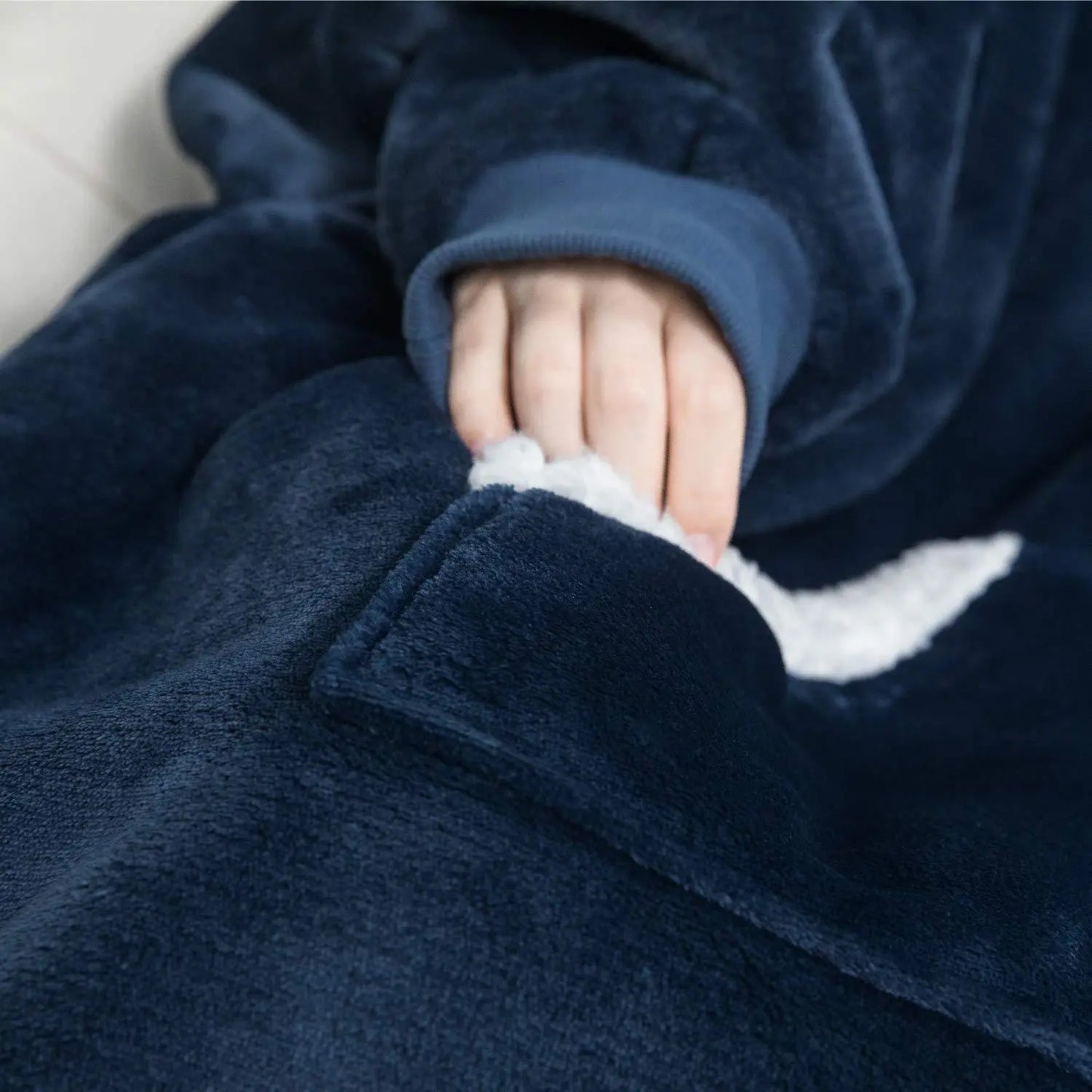 Winter Oversized Hoodies Women Giant Hoody Flannel Fleece Wearable Blanket - Blade & Thread