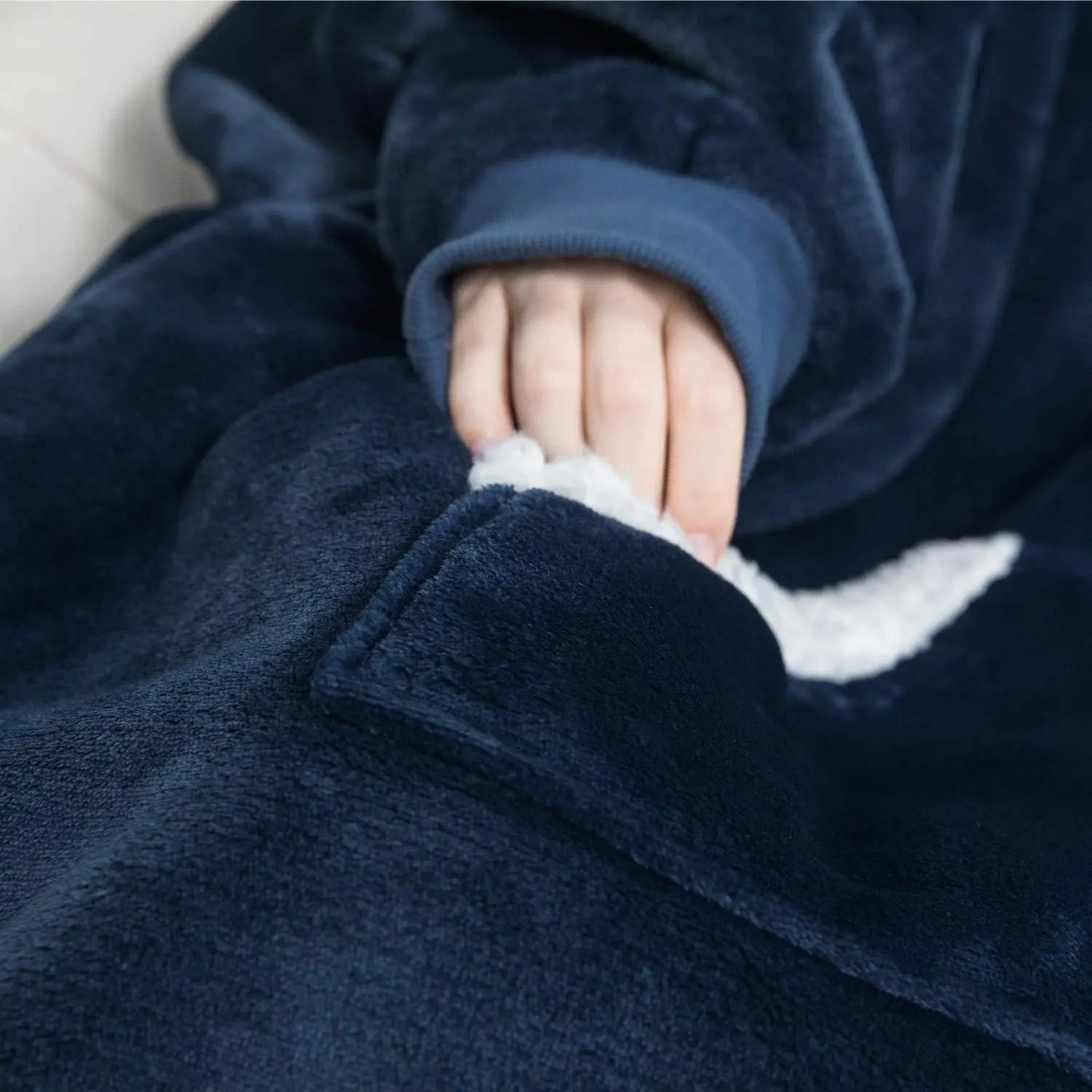 Winter Oversized Hoodies Women Giant Hoody Flannel Fleece Wearable Blanket - Blade & Thread