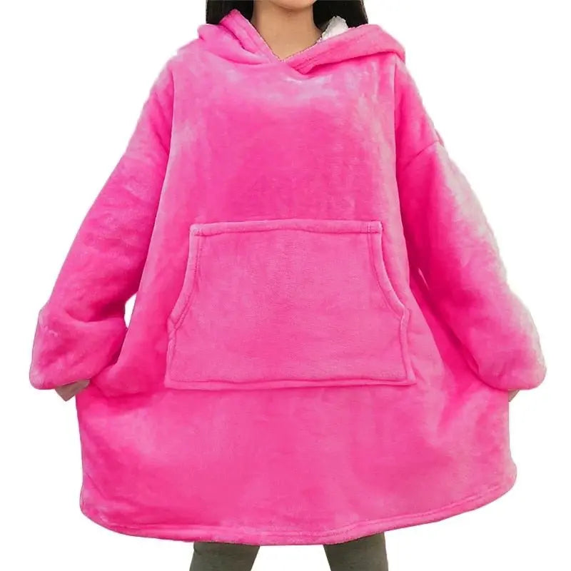 Winter Oversized Hoodies Women Giant Hoody Flannel Fleece Wearable Blanket - Blade & Thread