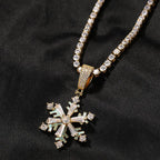 Winter rotating snowflake luminous oil drop pendant nowadaysfashion