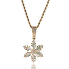 Winter rotating snowflake luminous oil drop pendant nowadaysfashion